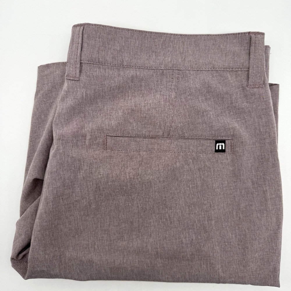 TravisMathew Shorts Mens 32 Brown Heathered Beck Golf Performance Stretch